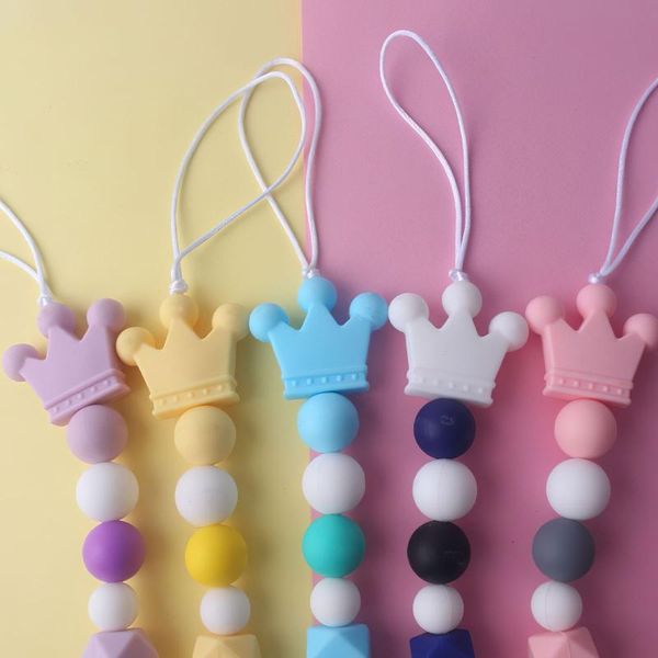 

pacifiers# personalized name handmade silicone baby wooden dummy pacifier clip safe teething chain teether chains holder