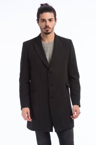 

men's jackets dewberry men 's black overcoat-1020001 p8343.., Black;brown