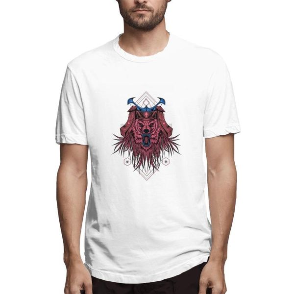 

men's t-shirts wolf art summer men t-shirt short sleeve 3d printed streetwear cotton o-neck, White;black