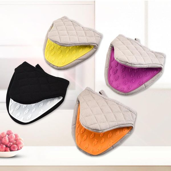 

oven mitts 1pc silicone anti-scalding gloves potholder kitchen baking insulation hand clip