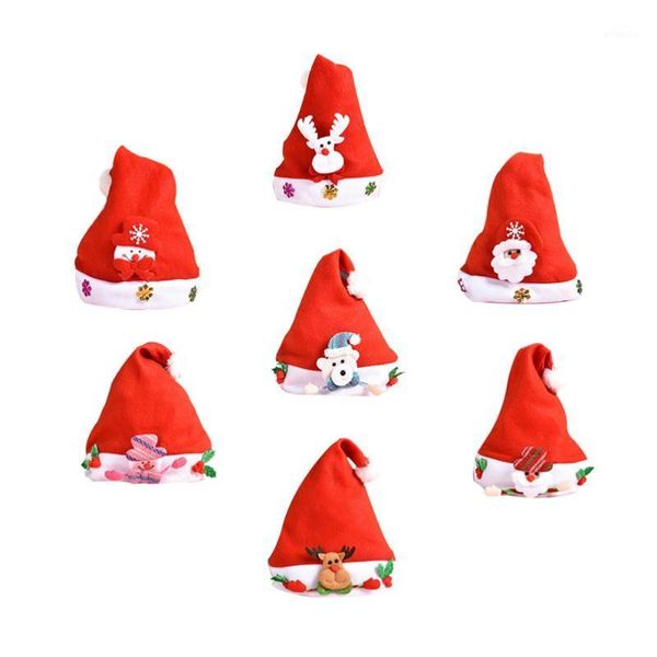 

christmas decorations 7pcs hat santa claus with doll embellishments for kids and child