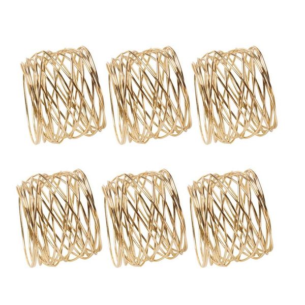 

napkin rings 6pcs western-style ring metal el tablecloth table decoration ornaments