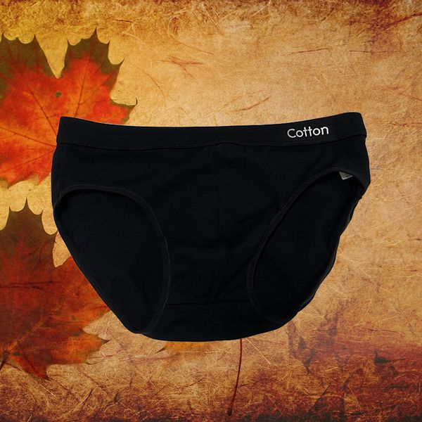 

underpants 2021 autumn men's pure underwear 95 cotton medium waist triangle fashion pants head underpants without mark large black, Black;white