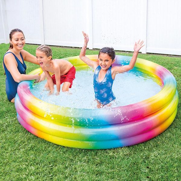 

pool & accessories rainbow inflatable colorful children's swimming beautiful family ball gifts in summer