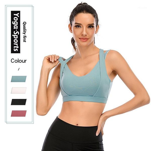 

zero more fitness sports bra for women push up wirepadded crisscross strappy running gym training workout yoga underwear outfit