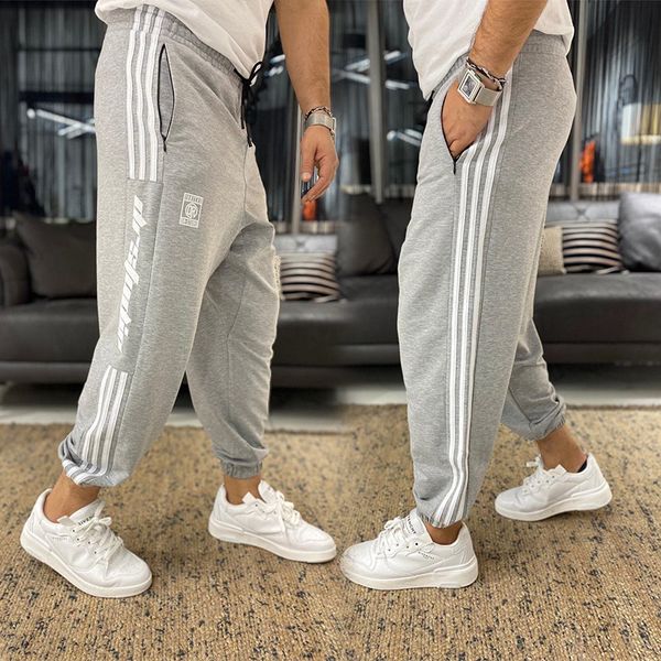 

youth design cotton mens sweatpants sports jogging basketball daily travel fit leisure comfortable light fit wear-resistant, Black