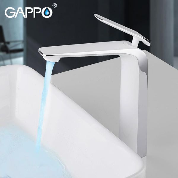 

bathroom sink faucets gappo basin faucet mixer tap brass deck mounted water waterfall