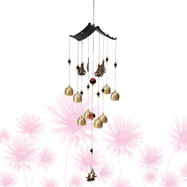 

decorative objects & figurines retro metal wind chime creative hanging pendant delicate door trim bells window decoration - sailbo