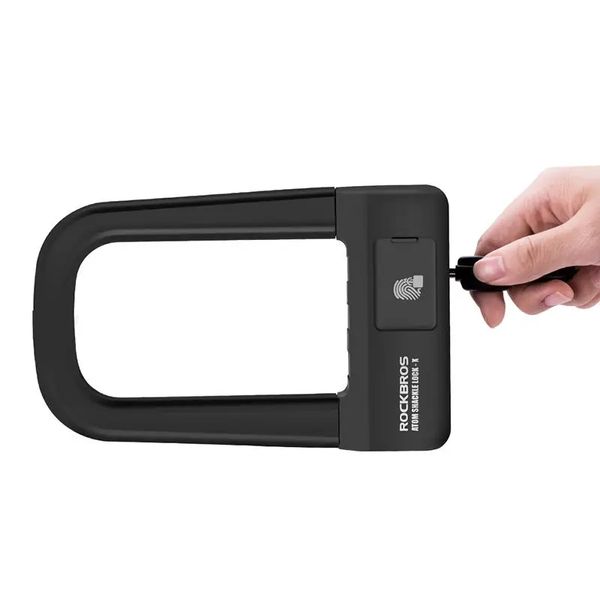 

anti-theft bike lock motorcycle lock usb fingerprint lock folding u-lock bike