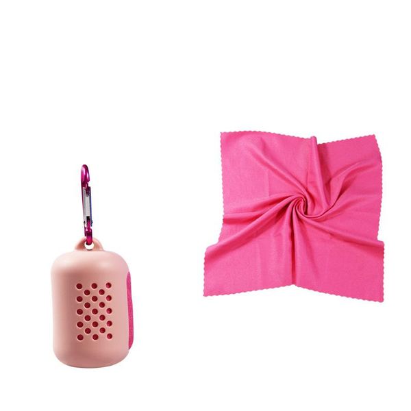 

towel portable travel quick dry outdoor silicone case foldable mini compression running yoga sports feeling cool ice