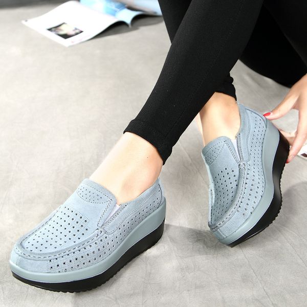 

shoe 563ji woman flat platform moccasins elegant ladies leather p0ng, Black