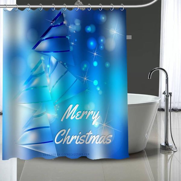 

shower curtains custom christmas tree polyester bathroom waterproof curtain with plastic hooks more size