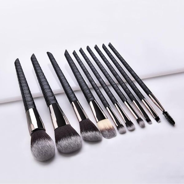 

makeup brushes 10pcs set cosmetic tool powder alligator eye shadow blush