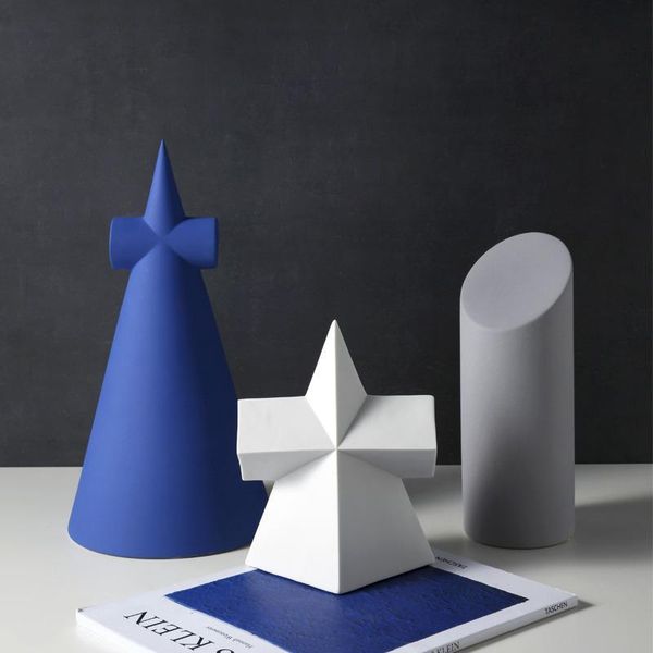 

decorative objects & figurines 2021 nordic ceramic ornaments geometric living room porch creative simple model home decoration