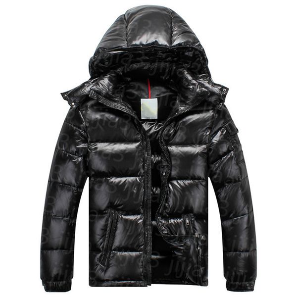 

mens winter down ets digner coats puffer et luxury outerwear hight quality sports parkas hooded thick coat keep warm overcoat windproof y, Black