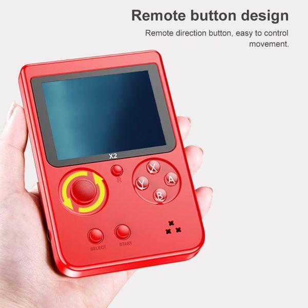 

retro game console video x2 nostalgic handheld built-in 2500 games for nes fc gba consola 2.8" lcd portable players