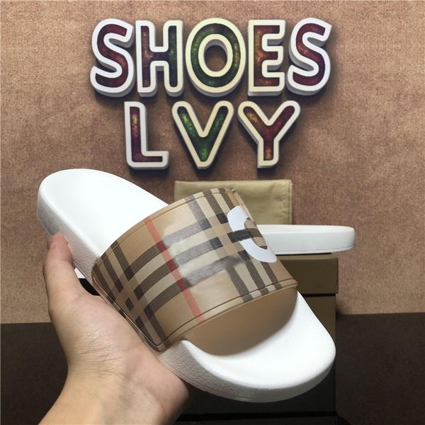 

mens womens rubber designer slides slipper sandals shoes summer beach outdoor cool slippers fashion wide lady household slide flat flip flop, Black