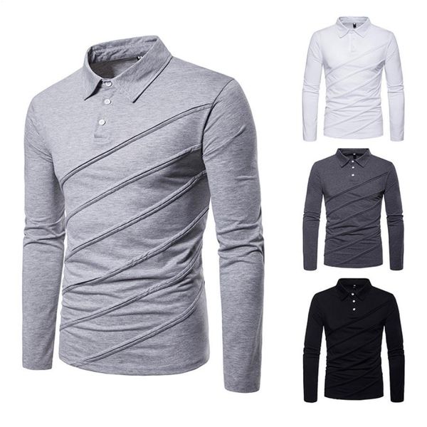 

fashion designers mens polo t shirt long sleeves crop white t shirts collared men clothing summer dress male t-shirt fitness ropa de hombre, White;black