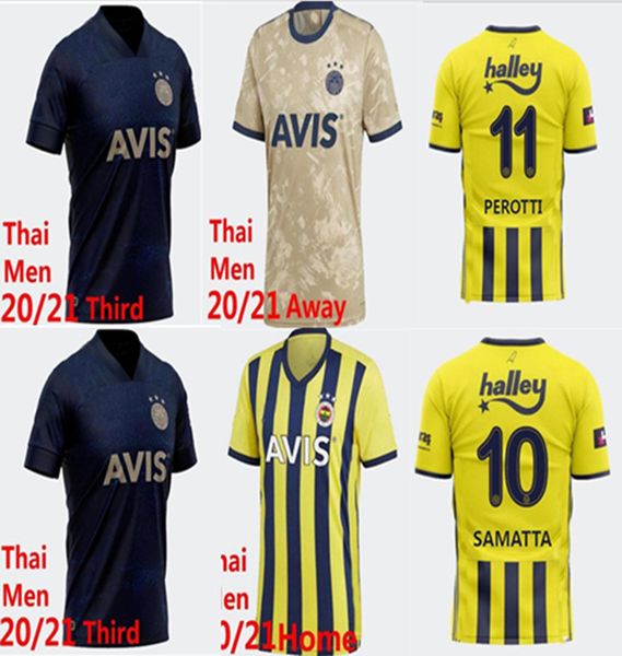 

thailand 20 21 fenerbahce soccer jerseys 2021 2022 camisetas de ftbol home mesut ozan tufan perotti samatta camiseta football shi, Black;yellow