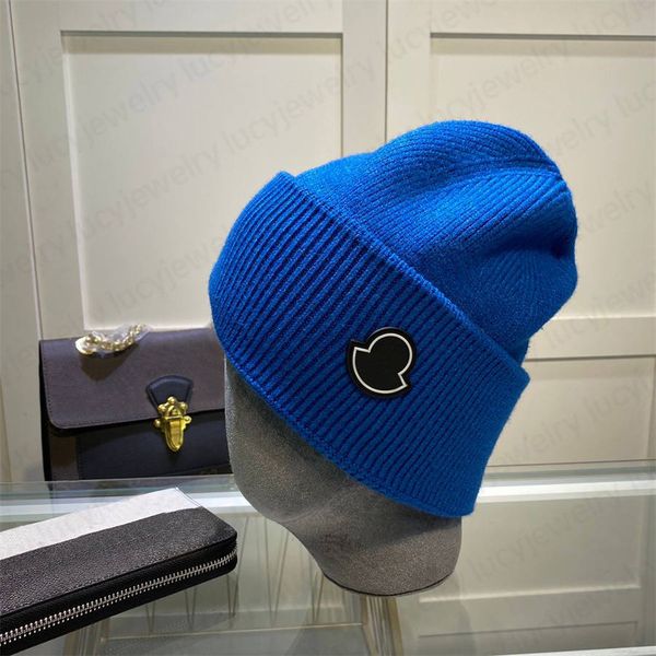 

skull caps designer fashion breathable warm cashmere beanie cap good texture hat for man woman 5 colors high-quality, Blue;gray
