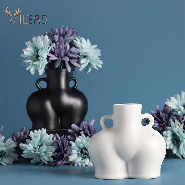 

ceramic body art flower vase figurines for interior creative modern plant pot planter flowers home deskdecoration vases