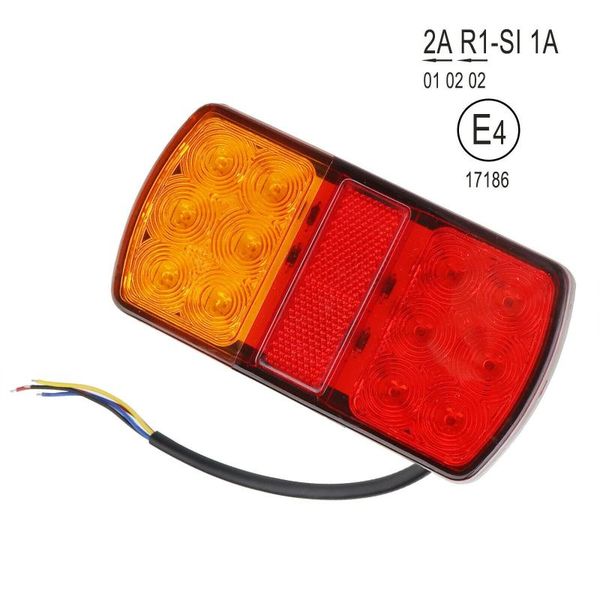 

slights tail light trailer truck 12 led 2pcs brake left & right emergency