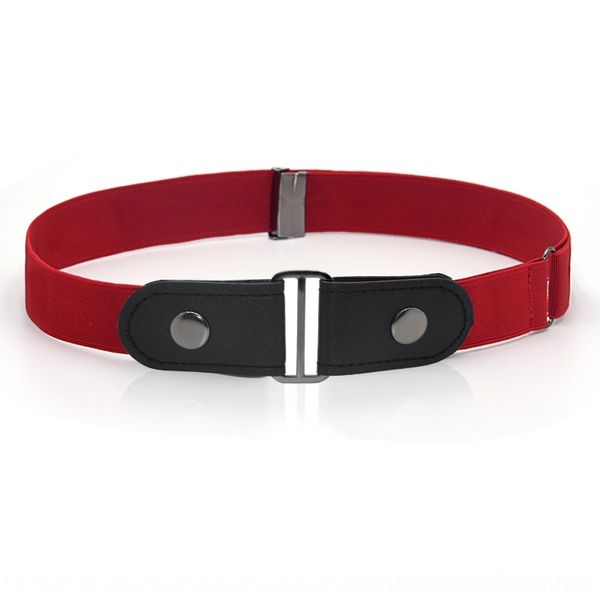 

Shn leather slim fit elastic invisible jeans and jeans simple versatile men's and women's lazy belts belt, Black;brown