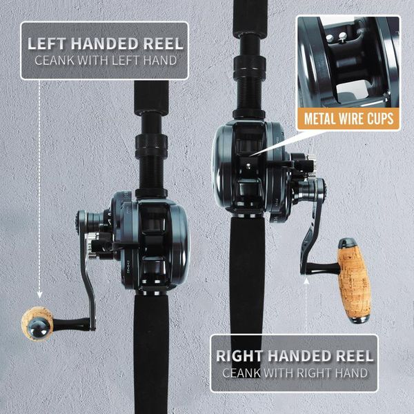 

baitcasting reels jigging reel saltwater lever drag left and right hand conventional offshore inshore ocean big game lightweight fishing