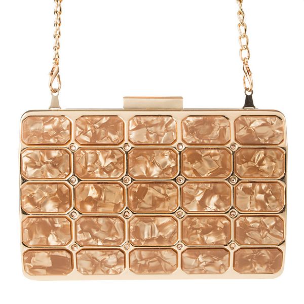 

fashion evening bag 2021 portable marbling dinner women's banquet acrylic hand