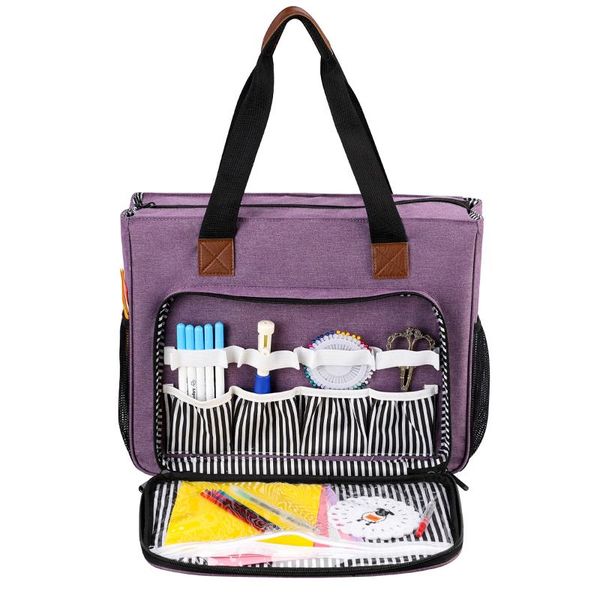 

multifunction storage crochet knitting accessory hooks thread diy convenient holder wool brooch sewing box bags