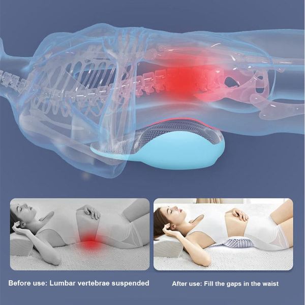 

pillow adjustable height home lumbar support 3d mesh triangle sleep cushion waist pad soft pain relief pregnancy multifunctional
