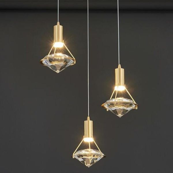 

pendant lamps customizable postmodern dining room k9 crystal led chandelier bedroom lamp bedside