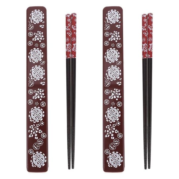 

pair portable natural wood chopsticks reusable classic style