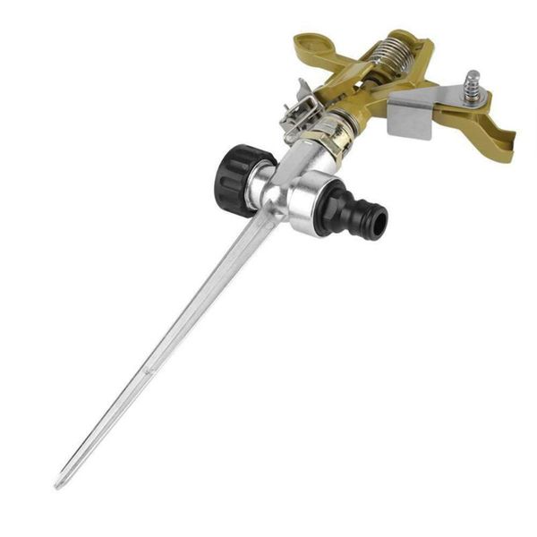 

watering equipments 4 point garden sprinkler automatic irrigation grass lawn 360 degree circle rotating pipe hose zinc all