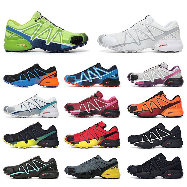 

mens womens casual running shoes speed cross 4 cs for men's women's trainers triple black white green blue yellow orange hiking wa