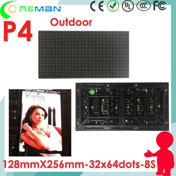 

outdoor waterproof advertising led panel p4 p3 , diy sign board module high brightness low price display