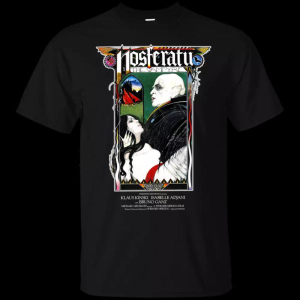

Nosferatu, Vampire, Dracula, Gothic, Movie, Horror, T-shirt, White;black