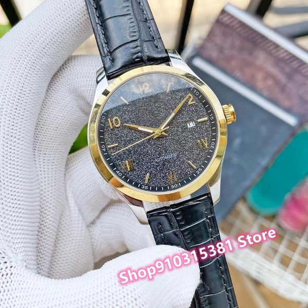 

wristwatches fashion brand stainless steel geometric glitter watch automatic sport mechanical men watches male roman number clock 42mm, Slivery;brown