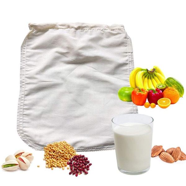 

coffee filters 30*30cm nut milk filter bag grade organic cotton and reusable strainer for yogurt cheese milks tea