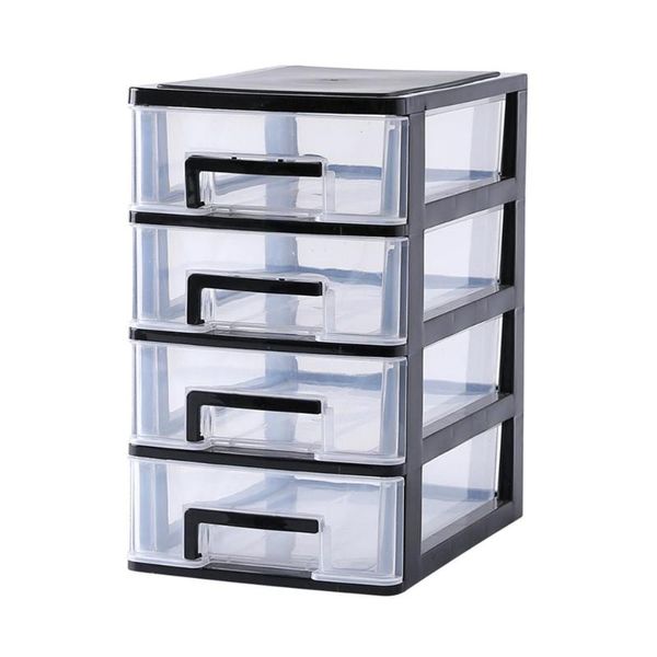 

storage drawers 2/3/4 layers transparent deskdrawer type box mini cosmetic organizer sundries holder home office