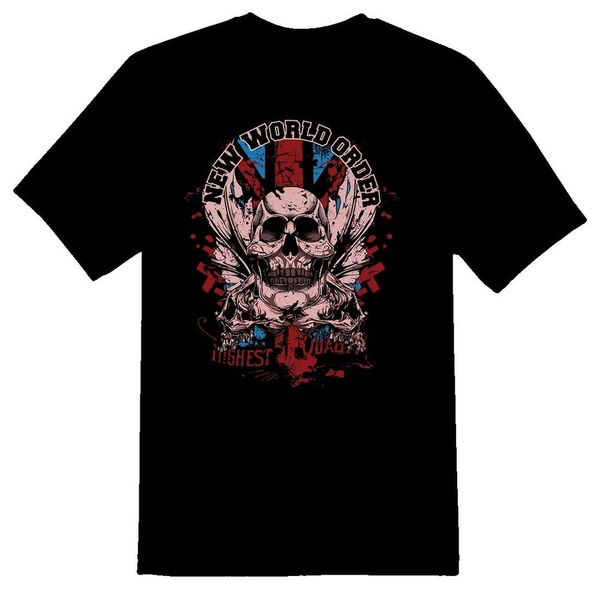 

new world order black or white tee shirt, White;black