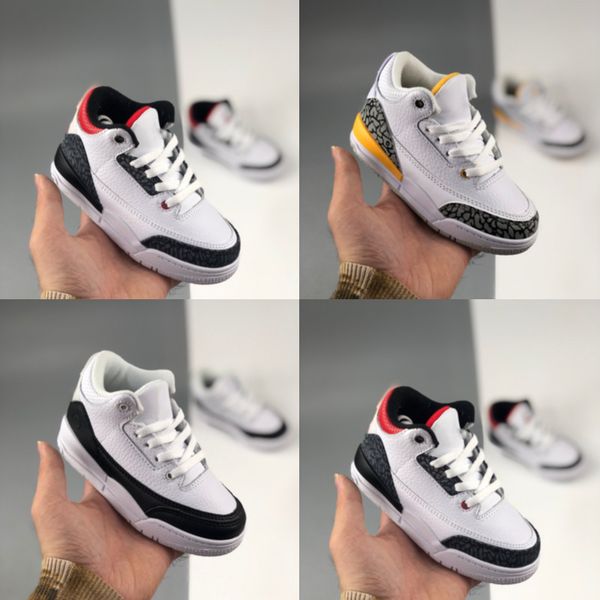 

fragment kids basktbasll x iii sneakers se dnm fire red toddler 3th se dnm fire red white laser orange children boy girls basketball shoes, Black