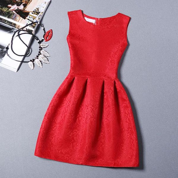

casual dresses 2021 summer women's jacquard elegant slim sleeveless puff one-piece dress female 6 colors size s - 2xl, Black;gray