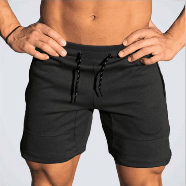 

2021summer men's shorts casual quick-drying breathable sports pants five-point beach mens workout gym clothing, White;black
