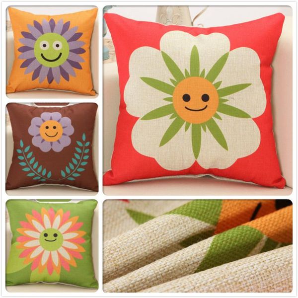 

plant flower cushion cover 18inch cushioncover beds sofa decors car chair seat back throw pillow case 45*45cm outdoor pillowcase cushion/dec