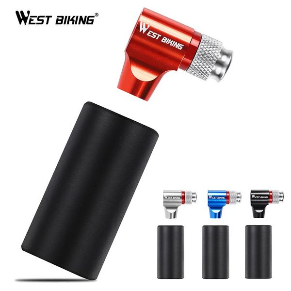

bike pumps west biking co2 pump for bicycle schrader presta adapter inflator aluminum tire tube mini hand cartridge