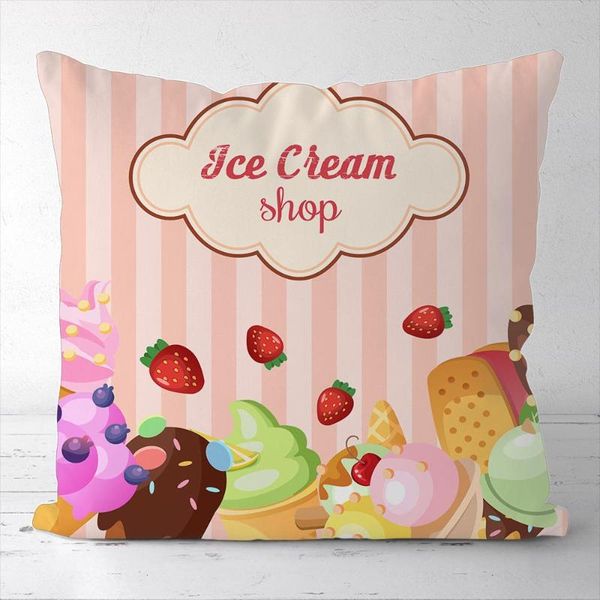 

pillow case custom sweet square pillowcases cover decor for sofa bed room cushion 45x45cm(one side)21-0829-54