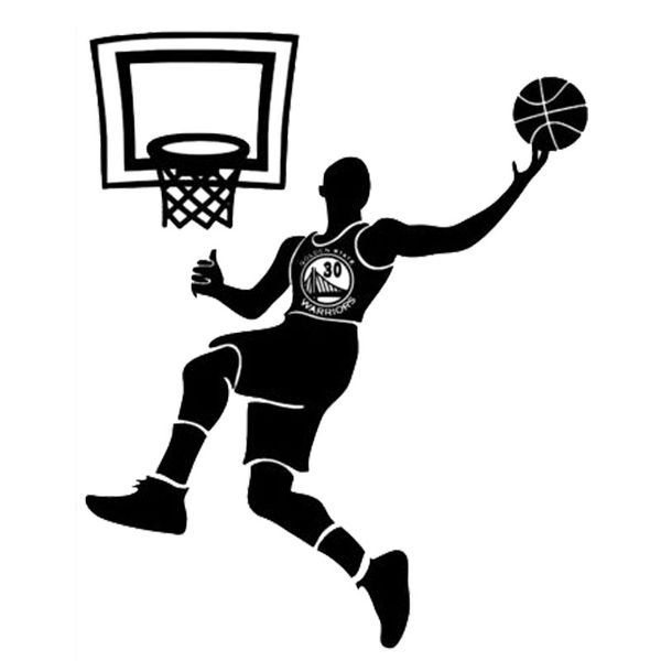 

12cm*15cm creative sport basketball stephen curry cool car stickers s2-0074