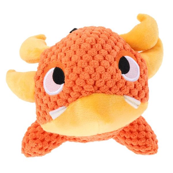 

dog chew plush crab shape pet squeaky chewing plaything cat toys