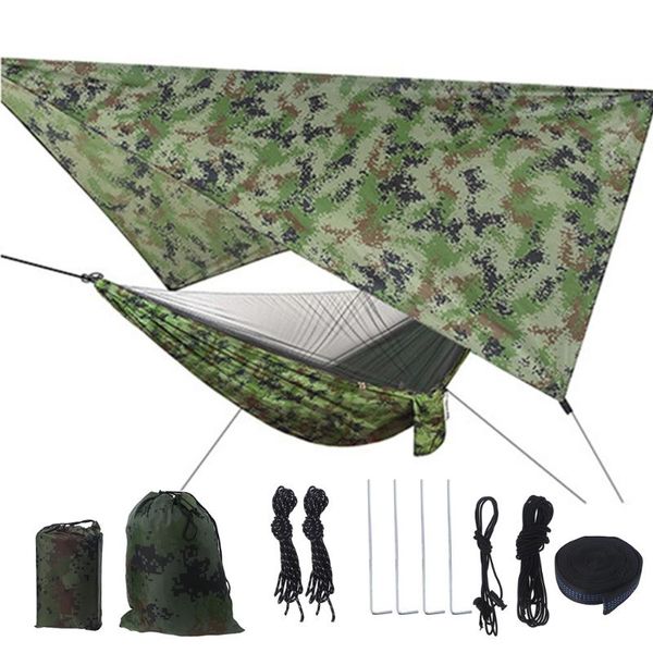 

camp furniture camping net hammock tent with waterproof canopy awning netting set